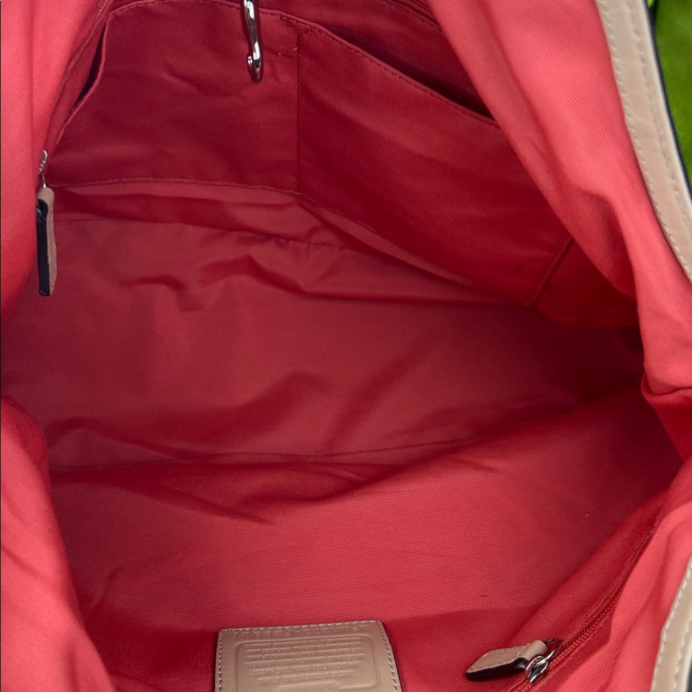 Coach 2013 Multicolor Floral Shoulder Bag with Green Bow - Picture 8 of 9